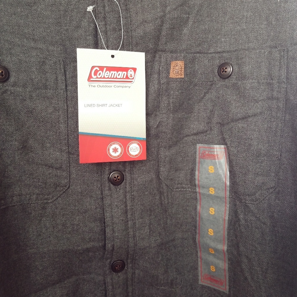 Coleman's Men's Sherpa LINED Cotton Shirt Jacket - Picture 7 of 7